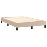 vidaXL Sommier à lattes de lit avec matelas Cappuccino 120x200 cm