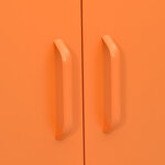 vidaXL Armoire de rangement Orange 80x35x101 5 cm Acier