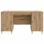 vidaXL Bureau Chêne artisanal 142 5 x 50 x 75 cm Bois d'ingénierie