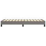 vidaXL Cadre de lit Gris foncé 90x190 cm Tissu