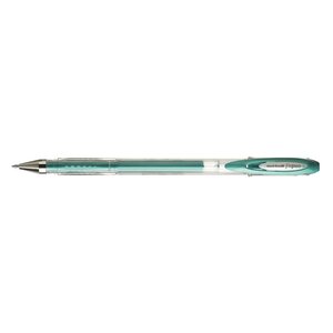 Roller encre gel Signo UM120NM pointe moyenne 0,7mm Vert Métal UNI-BALL