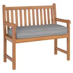 vidaXL Coussin pour assise / dossier de palette Gris 120 x 50 x 12 cm
