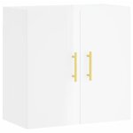 vidaXL Armoire murale Blanc brillant 60x31x60 cm Bois d'ingénierie