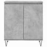 vidaXL Buffet Gris béton 60x35x70 cm Bois d'ingénierie