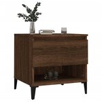 vidaXL Tables d'appoint 2 Pièces Chêne marron 50x46x50 cm Bois ingénierie