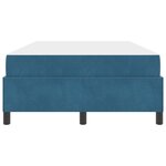 vidaXL Cadre de lit avec matelas Bleu foncé 120 x 200 cm tissu