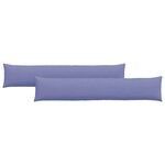 vidaXL Coussins de canapé 2 Pièces Bleu denim 200 x 40 cm tissu