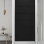 vidaXL Panneaux muraux 12 Pièces Noir 90x30 cm Velours 3 24 m²