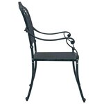vidaXL Chaise de jardin 2 Pièces Vert 64 x 62 x 93cm Aluminium