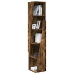 vidaXL Meuble d'angle Blanc 27 5x27x140cm Bois d'ingénierie
