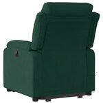 vidaXL Fauteuil inclinable Vert foncé Velours