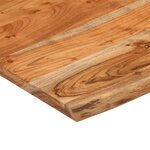 vidaXL Dessus de bureau carré bois massif d'acacia bordure assortie