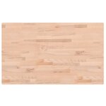 vidaXL Dessus de table 100x60x2 5cm rectangulaire bois massif de hêtre