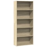 vidaXL Bibliothèque chêne sonoma 80x30x189 cm bois d'ingénierie