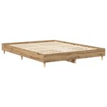vidaXL Cadre de lit sans matelas chêne artisanal 150x200 cm