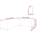 vidaXL Housse pour mobilier d'extérieur 355 x 275 x 80 cm