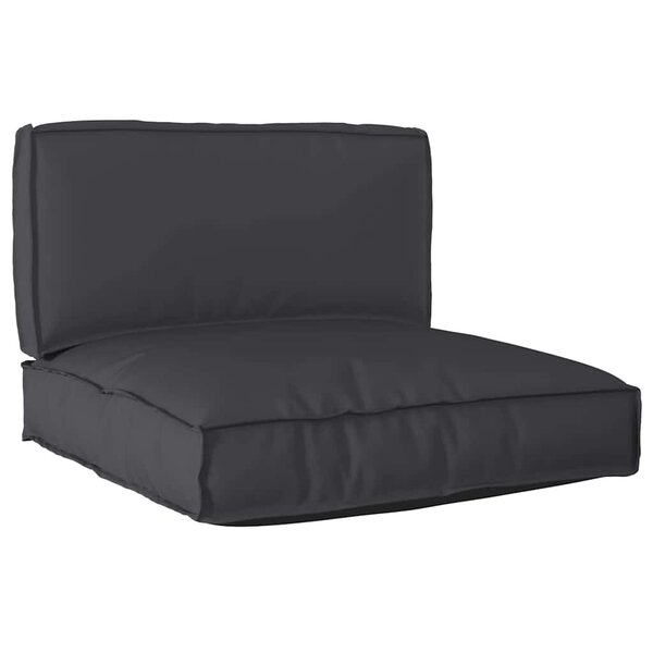 vidaXL Set de coussins de palette 2 Pièces Noir 80 x 80 x 12 cm