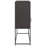 vidaXL Buffet noir 100 5x39x107 cm acier laminé à froid