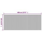 vidaXL Cloison de séparation noir 165x400 cm bambou