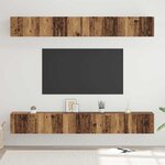 vidaXL Ensemble meuble TV 6 Pièces Bois ancien 80 x 30 x 30 cm