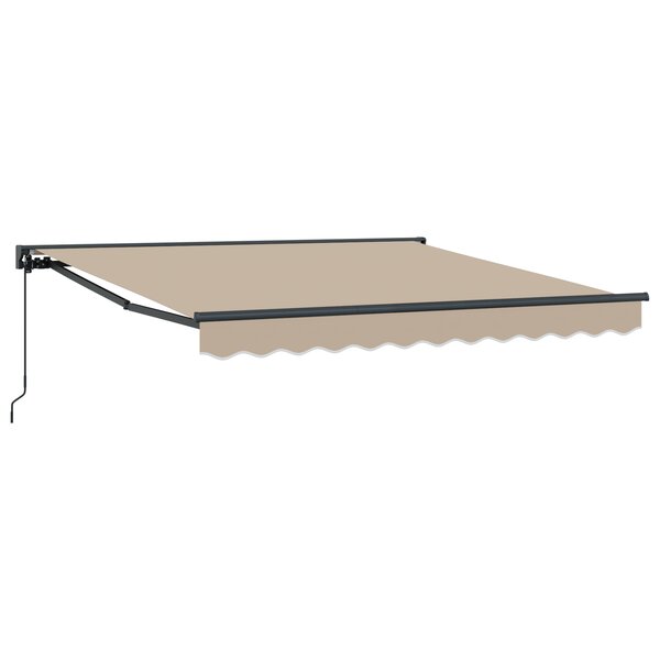 vidaXL Auvent Rétractable Beige 350x250 cm