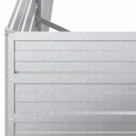vidaXL Lit surélevé de jardin 160x40x77 cm Acier galvanisé Argenté
