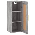 vidaXL Armoire murale sonoma gris 34 5x34x90 cm bois d'ingénierie