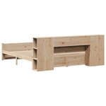 vidaXL Lit bibliothèque sans matelas 180x200 cm bois massif de pin