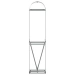 vidaXL Porte-bûches argenté 40x45x170 cm acier galvanisé