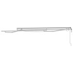 vidaXL Cadre d'auvent Blanc 3 x 2 5 m Aluminium