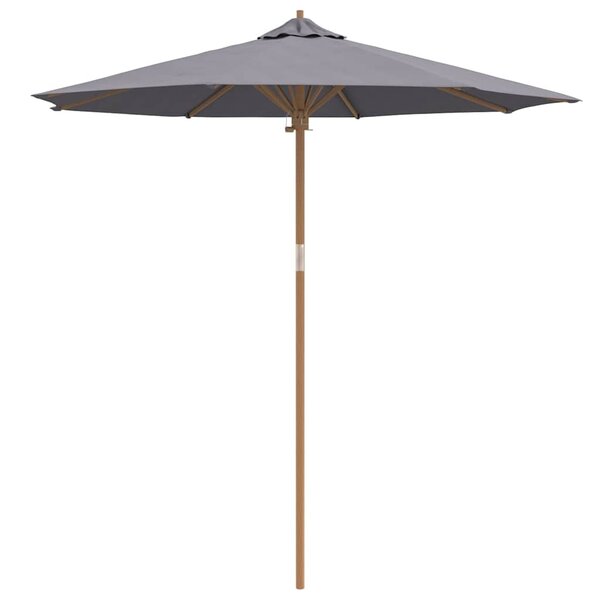 vidaXL Parasol de jardin Gris foncé 240 x 240 x 260 cm Bambou