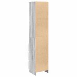 VidaXL Buffet sonoma gris 37 5x35x180 cm bois d'ingénierie