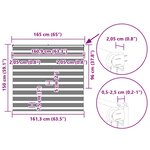 vidaXL Store zèbre marron sable largeur du tissu 160 9 cm polyester