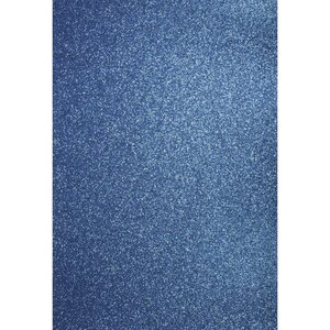 Papier cartonné pailleté A4 Bleu azur lot 10 feuilles