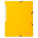 Chemise À Élastique Sans Rabat Carte Lustrée 400gm2 - A4 - Jaune - X 25 - Exacompta