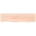 vidaXL Étagère murale 80x20x4 cm bois de chêne massif non traité