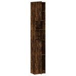 vidaXL Armoire de bain Chêne fumé 32x25 5x190 cm Bois d'ingénierie