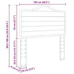 vidaXL Tête de lit Bois Ancien 100 cm Bois d'ingénierie