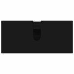 vidaXL Ensemble de mobilier de salle de bain avec tiroir 3 Pièces Noir