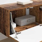 vidaXL Meuble TV mural 2 Pièces Bois Ancien 60 x 31 x 29.5 cm