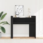 vidaXL Table console noir 100x35x90 cm bois d'ingénierie