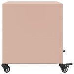 vidaXL Table de chevet rose 36x39x43 5 cm acier