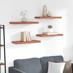 vidaXL Étagère Murale 4 Pièces Rouge 50 x 23 x 4 cm Bois d'ingénierie