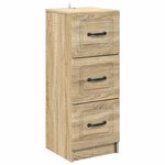 vidaXL Armoire à tiroirs Chêne Sonoma 33 x 34 5 x 87 cm