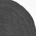 LABEL51 Tapis Jute Rond 150x150 cm XL Anthracite