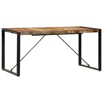 vidaXL Table de salle à manger 160x80x75cm Bois de récupération massif