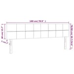 vidaXL Têtes de lit 2 Pièces Bleu foncé 90x5x78/88 cm Velours