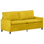 vidaXL Ensemble de Canapés 2 Pièces Jaune Velours