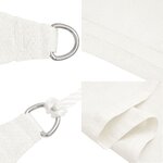 vidaXL Voile d'ombrage 160 g/m² Blanc 3x5 m PEHD