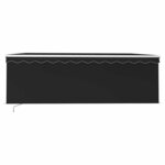vidaXL Auvent manuel rétractable avec store 4 5x3 m Anthracite